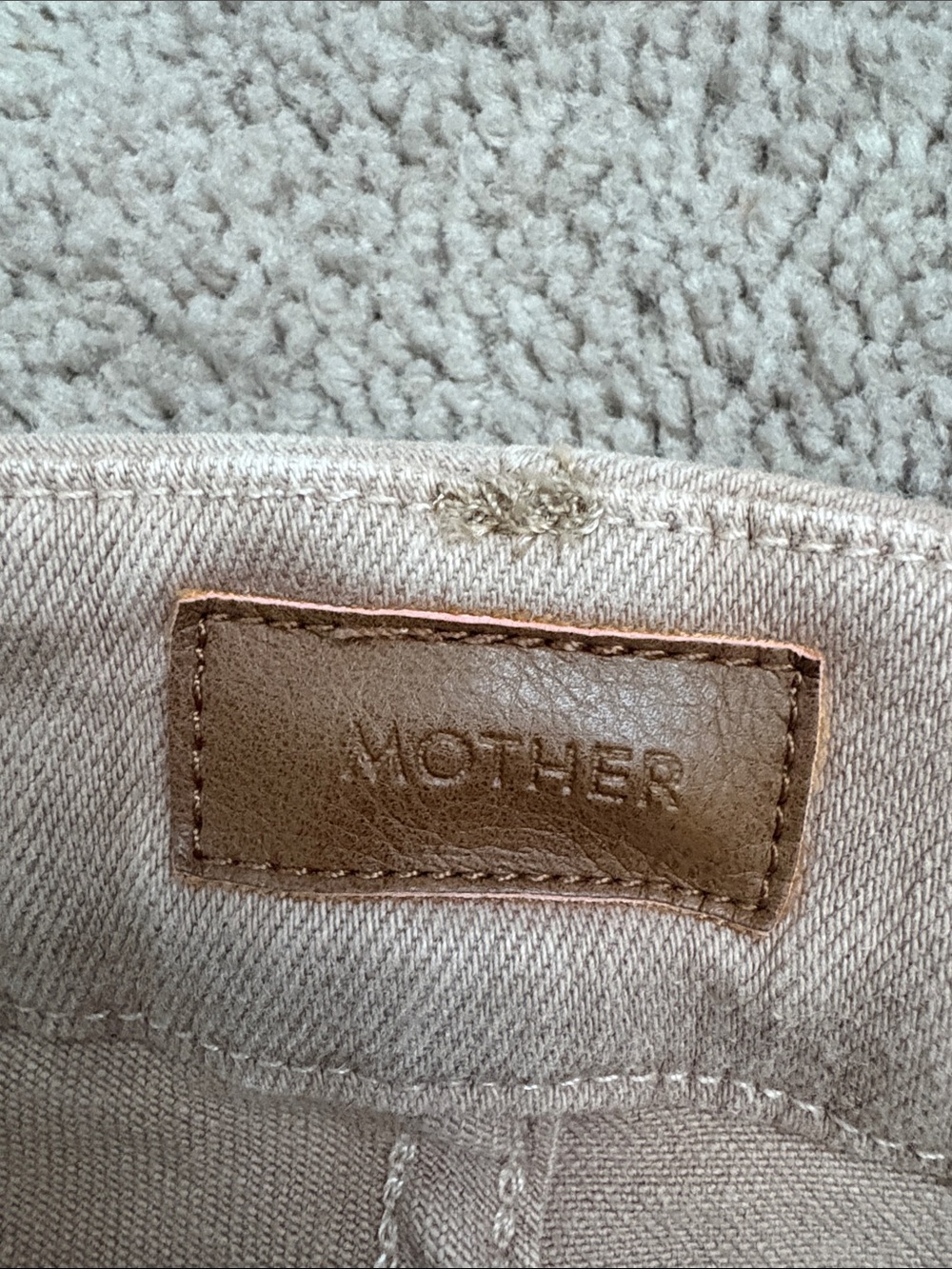 MOTHER Skinny Jeans in Light Taupe - Picture 2 of 12
